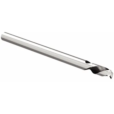 WIDIA HANITA 2A09E08004RAT UNCOATED Fast-Cutting Carbide - Fast-Cutting Carbide Corner-Radius End Mills for Aluminum