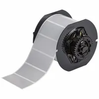 Pre-Cut Label Stock Roll: 1 1/4 in x 2 3/4 in, Acrylic, Permanent Adhesive, 1,000 Labels, Permanent (MPN B33-7-413)