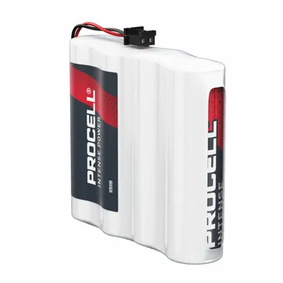 DURACELL PROCELL Disposable Battery Pack: 6V DC, 3,112 mAh Capacity, 2.5 in Ht - Fits Brand Saflok