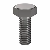 Hex Head Cap Screw: Steel, Class 8.8, Plain, M8, Metric, 20 mm lg, Fully Threaded, Metric, 100 PK (MPN HC3808020-100P1)