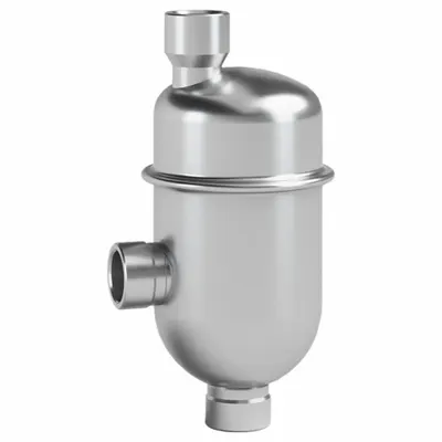 ARMSTRONG INTERNATIONAL Air Vent: Angle, Top Port, 1/2 in FNPT, For Steam, Stainless Steel Body - Angled-Connection Vertical-Discharge Air Vents