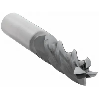 CLEVELAND Square End Mill: Carbide, TiAlN Coated, 4 Flute, 1/2" Mill Dia, 1" LOC - Fast-Cutting Carbide Square End Mills for Stainless Steel & Super Alloys