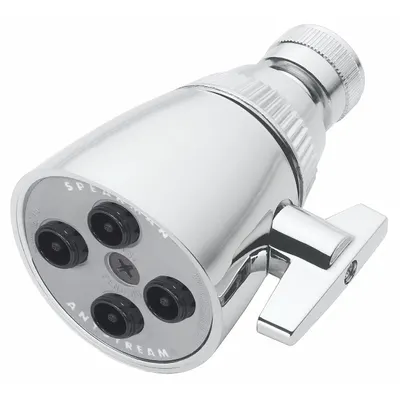 SPEAKMAN Fixed Showerhead: Classic, 1.75 gpm Fixed Showerhead Flow Rate, Brass - Multi-Pattern Fixed Showerheads