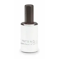 PROTO Socket Bit: 3/8 in Drive Size, Hex Tip, 5 mm Tip Size, 1 25/32 in Overall Lg, Fixed Insert (MPN J4990-5MST)