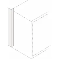 Rear Wall Cabinet Filler: 30 5/8 in Overall Ht, 13 in Overall Dp, 1/2 in Overall Wd, Steel, 0 Doors (MPN GRJC1392N0124P-2)