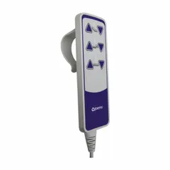 This pendant-type hand control is designed for use with Joerns Care Easycare 9 and Ultracare XT healthcare beds. It enables patients or caregivers to adjust bed positions such as head, foot, and height. Manufacturer part numbers: 11017334 and 11012990.