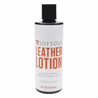 SOFSOLE Leather Lotion: 82067, Clear, Acrylic Emulsion/Caster Oil/Mineral Oil/Water, 8 oz Size