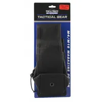 UNCLE MIKE'S Magazine Pouch: Black, Nylon, 2 in x 5 in, Hook-and-Loop Closure (MPN 7702460)