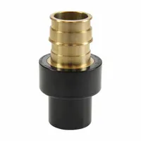 UPONOR Barbed Fitting Adapter: 2 in ID x 2 in Pipe Size, Barbed, Brass, Expansion (MPN CP4502020)