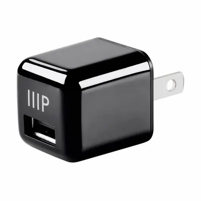 MONOPRICE Wall Charger: 110V AC, 1 Output Connectors, Black, 2.4 A Max. Output Current - Wall Chargers