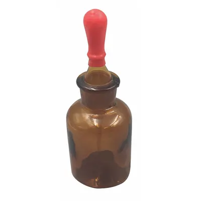 OEM Dropper Bottle: Round - Amber Glass Lab Dropper Bottles