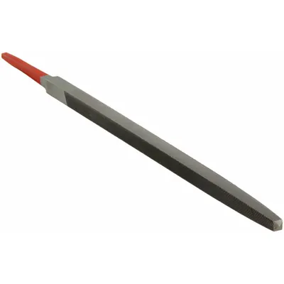 SIMONDS Machinists File: Square, Double-Cut, Safe Edge Cut, Second Cut, 10 in Lg without Tang - Double-Cut Square Files