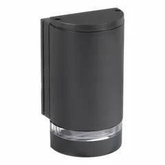 LED decorative wall light delivering 533 lumens at 4000K with 9 W power consumption. Operates on 120 to 277V AC, features Type III distribution, and has an 8-inch overall height. Suitable for accent and area illumination in commercial and hospitality settings such as building perimeters, entryways, and corridors.