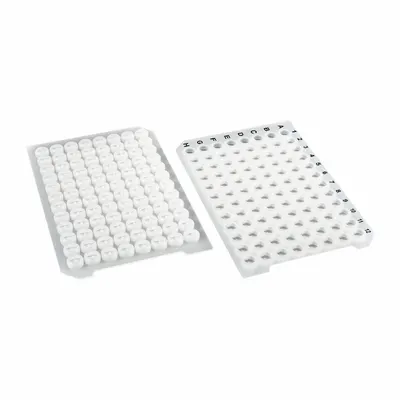 MTC BIO Sealing Mat: Round, 96 Wells, White, + Opening, Silicone - Sealing Mats