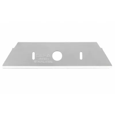 OLFA Utility Blade: 2 27/32 in Blade Lg, 23/32 in Blade Wd, 0.24 in Blade Thick - Straight-Edge Round-Tip Replacement Utility Blades