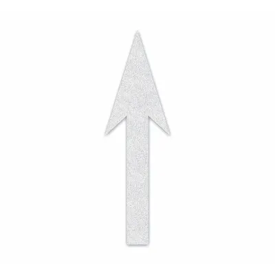 RAE Preformed Thermoplastic Pavement Markings: Straight Arrow, White, 9 1/2 ft Lg - Pavement Pre-Determined Messages
