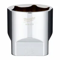 MILWAUKEE Socket Extension: SAE, 1/2 in Drive Size, 1 1/2 in Socket Size, 6-Point, Std, Chrome (MPN 45-34-2004)