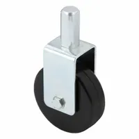 APPROVED VENDOR Stem Caster: Rigid, 4 in Wheel Dia., 1 1/4 in Wheel Wd, Rubber, 7/8 in Stem Dia. (MPN P12R-R040D-Q4)