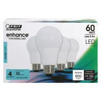 FEIT ELECTRIC Compact LED Bulb: Medium Screw (E26), LED, (A) Classic, A19, 8.8 W Watt, 5000K (MPN OM60/950CA10K/4)