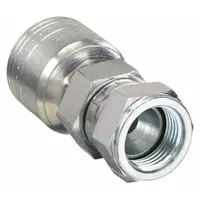 AEROQUIP Hydraulic Crimp Fitting: Steel x Steel, Straight, -12 For Hose Dash Size, Metric x Crimp (MPN 1A12JF12)