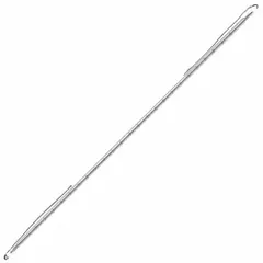 Replacement tubular element for electric infrared heaters, rated 1,600 W at 240V AC. Clear finish with 5-1/2 in pigtail connection and wire leads. Dimensions 3/8 in diameter by 19-11/16 in length. Designed for horizontal burn mounting. Suitable for industrial heating applications such as drying, curing, and space heating.