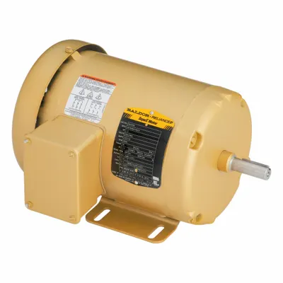 BALDOR General Purpose Motor: Rigid Base Mount, Totally Enclosed Fan Cooled, 1 1/2 hp - Rigid Base 3-Phase General Purpose AC Motors