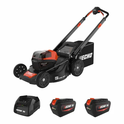 ECHO Walk-Behind Lawn Mower Kit: Self-Propelled, 20 in Cutting Wd - Battery-Powered Lawn Mowers