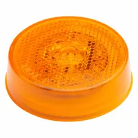 GROTE Clearance Marker Lamp: Clearance Light, LED, Round, Amber, Bracket/Grommet, PL-10 Connector (MPN G1003)