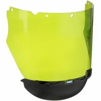 MSA Visor: 8 in Overall Ht, 0.07 in Overall Thick, Green, Polycarbonate (MPN 10118480)