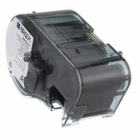 Combined Label and Ribbon Cartridge: 2 in x 1 in, 1 in, Polyester, Black on White (MPN M4-60-483)