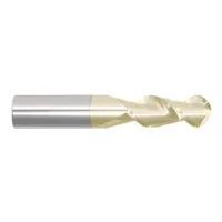 APPROVED VENDOR Ball End Mill: Carbide, ZrN Coated, 2 Flute, 5/8" Mill Dia, 1-5/8" LOC, 3-1/2" OAL (MPN 282-621635D)