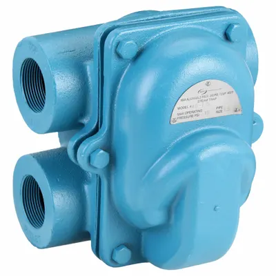 MEPCO Steam Trap: Cast Iron, 1 1/2 in FNPT, 5,000 lb/hr, 75 psi Max., 450°F Max. - Cast Iron H-Pattern Float & Thermostatic Steam Traps