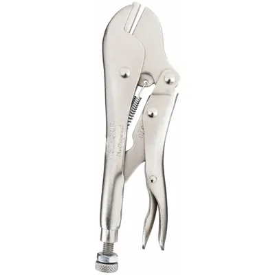 IRWIN Locking Plier: Flat, Lever, 1/4 in Max Jaw Opening, 7 in Overall Lg, 1 3/16 in Jaw Lg - Flat-Jaw Locking Pliers
