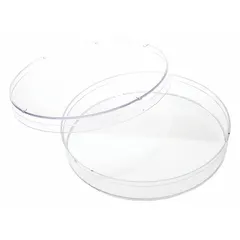 This CELLTREAT Petri Dish is made of clear, sterile polystyrene with no surface treatment, measuring 100 mm in diameter and 15 mm in height. It is suitable for standard laboratory applications such as culturing microorganisms, cell observation, and sample storage.