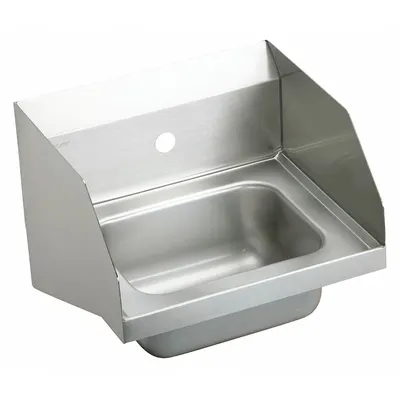 ELKAY Hand Wash Sink: 1 Stations, 6 in Bowl Dp, 12 in Bowl Lg, 9 1/4 in Bowl Wd - One-Station Wall-Mounted Hand Sinks without Faucets