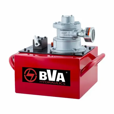 BVA HYDRAULICS Hydraulic Pump: 10,000 psi Max. Op Pressure, 3 gal Reservoir Capacity - High-flow Air-Operated Hydraulic Pump Units