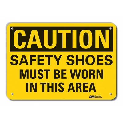 LYLE Caution: Safety Shoes Must Be Worn In This Area Sign - Caution: Safety Shoes Must Be Worn In This Area Signs