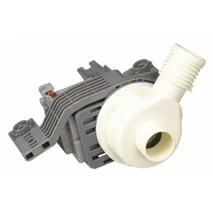 Genuine OEM water pump for Whirlpool washing machines and dryers. Circulates water during wash and drain cycles to support proper machine operation. Suitable for use in residential laundry appliances.