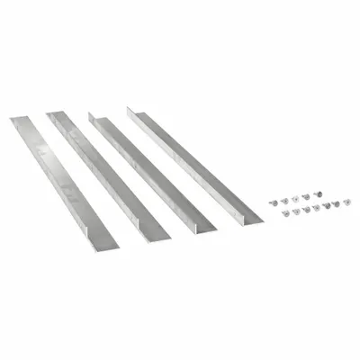 Dayton Louver Flange Kit: Aluminum, Fits 5NKH7/5NKJ3, 24 in H Wall Opening - Flange Kits