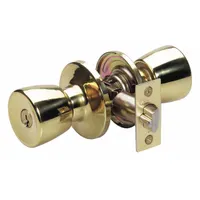 MASTER LOCK Door Lockset: Office Knob Locksets, Brass (MPN TU0103KA4S)