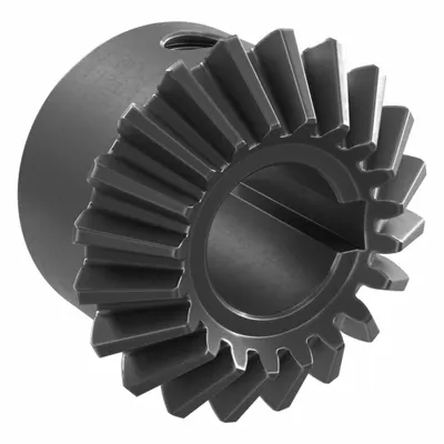 KHK GEARS Bore Miter Gear: For 90° Shaft Angle, Module m 1.5, 20 Teeth - Straight Teeth Metric Miter Gears