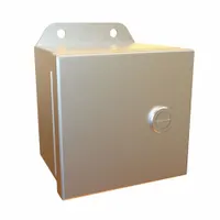 HAMMOND Electrical Enclosure: Stainless Steel, 4 in x 4 in x 3 in, NEMA 12/13/3R/4/4X, w/Panel (MPN EJ443SS)