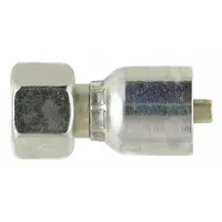 PARKER Hydraulic Crimp Fitting: Steel x Steel, Straight, -8 For Hose Dash Size, Female x Genderless (MPN 1C643-12-8)