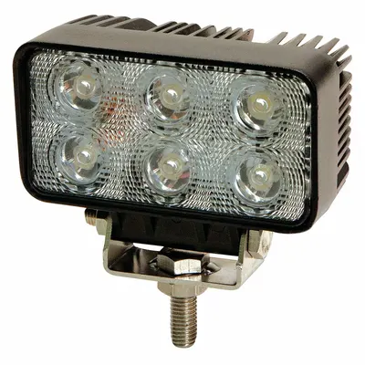 ECCO Vehicle Work Light: Rectangular, Flood, LED, Bolt, Pigtail, Universal, Surface Mount - Vehicle Floodlights