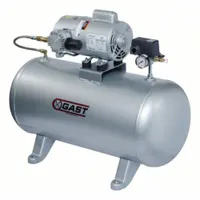 GAST Piston Air Compressor,0.333 hp,3.1 cfm: 0.333 hp, 1 Phase, 115V AC, 2 cfm, 1,725 RPM Max Speed (MPN 3LBA-46T-M300AX)