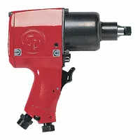 CHICAGO PNEUMATIC Air Impact Wrench: Compact, 1/2 in Drive, Pistol-Grip, Square, Std, Pin Detent (MPN CP9542)