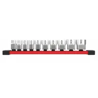 MILWAUKEE Standard Socket Set: 3/8 in Drive, 10 Piece, 6-Point, SAE, 5/16 in to 7/8 in (MPN 48-22-9403)