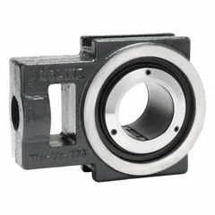 This take-up unit bearing features a spherical roller design with a steel insert, accommodating misalignment and heavy radial loads. The expansion bearing type allows for axial shaft movement. With a 2 11/16 in bore and inch system dimensions, it is suited for conveyor and material handling systems requiring reliable bearing support and belt tension maintenance.