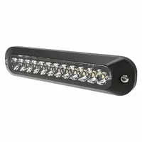 ECCO Directional Lamp: Perimeter Flashing Warning Light, Amber/White, 5/8 in Overall Wd, LED (MPN ED3755AC)
