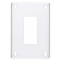 HUBBELL Wall Plate: Decorator-Rocker, 1 Gang, White, Std Size (MPN SWP26)